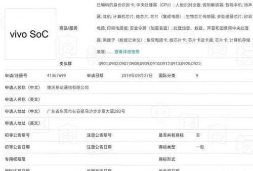 vivo芯片商标，图源网络